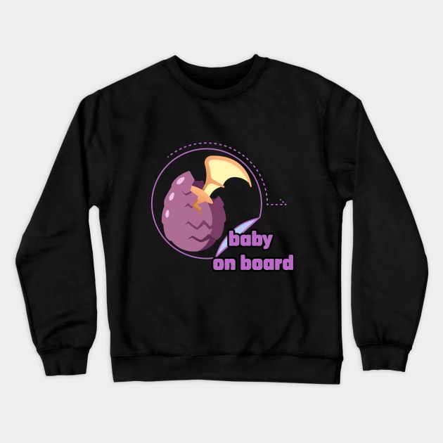 baby on board Crewneck Sweatshirt by zzzozzo